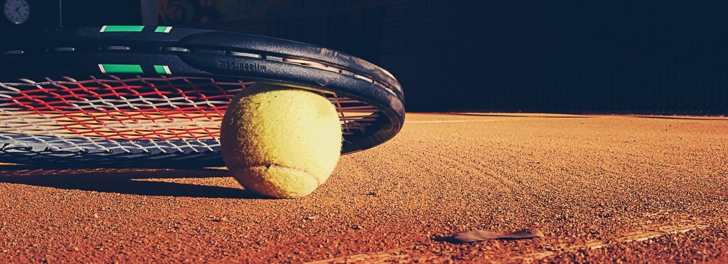 Indoor clay court at Gorky Tennis Park